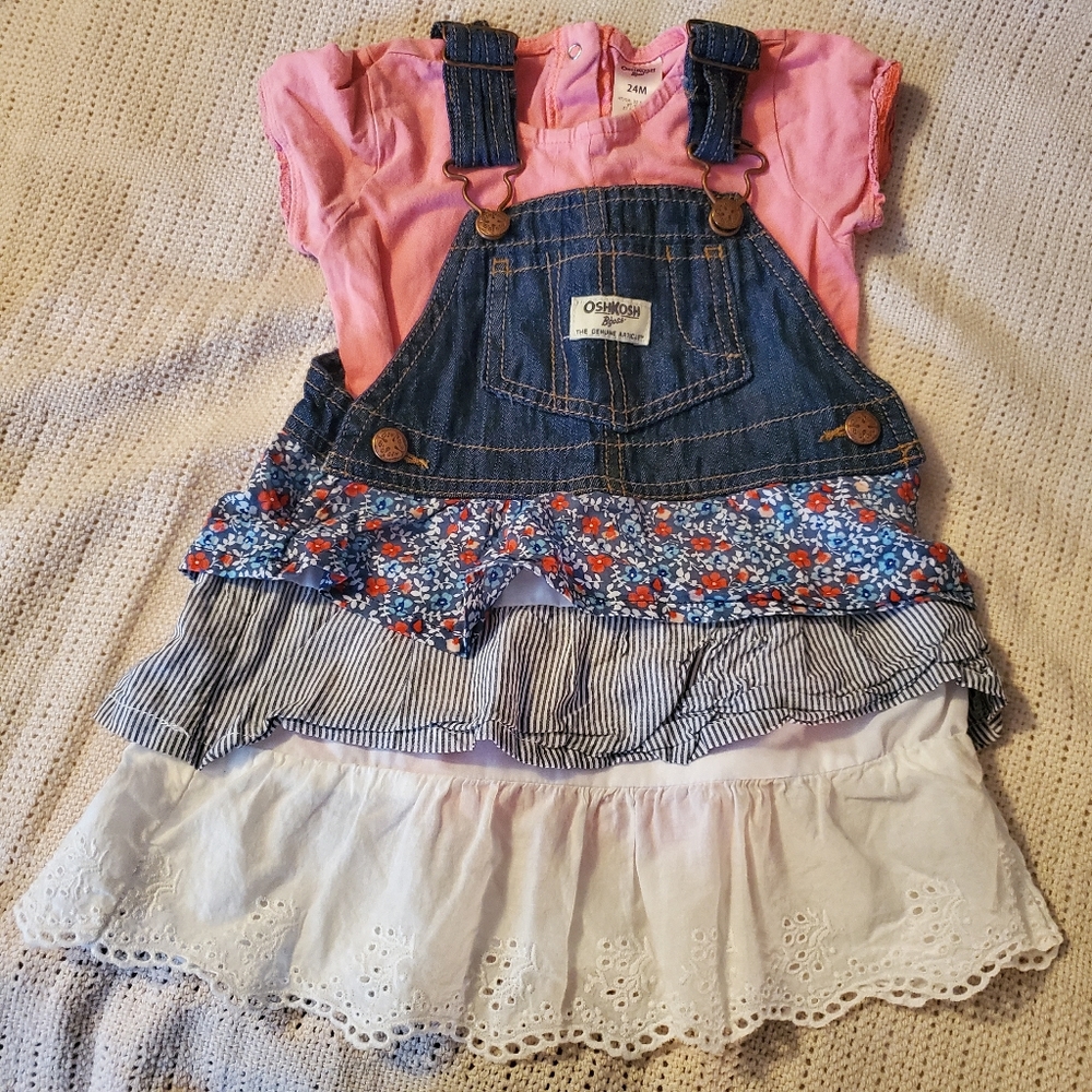 24m Osh Kosh jumper and Osh kosh onesie